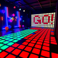 Juego Interactivo de Piso LED Multijugador - Desafío de Cuadrícula de Salto para Actividades de Formación de Equipos