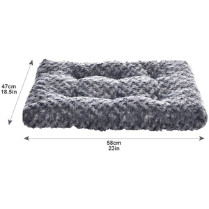 Cama de Felpa para Mascotas, Gris y Blanca, de Piel Sintética y Algodón, para Perros - Product Image 4