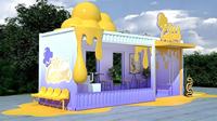 Boutique en conteneur modifié haute résistance, café préfabriqué personnalisé en conteneur, kiosque pop-up modulaire mobile pour la vente au détail en centre commercial