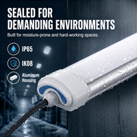 Éclairage linéaire LED Tri-Proof pour entrepôts frigorifiques, IP65, en aluminium, puissance 20-60W, gradation DALI 0/1-10V, pour températures négatives de -25 degrés