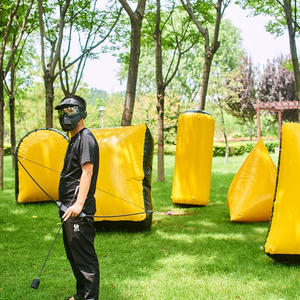 Parcours d'obstacles gonflable CS réaliste pour tir à l'arc et team building en extérieur, en bâche PVC 0,55 mm, sur mesure - Product Image 1