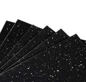 Noir avec le plancher en caoutchouc de gymnase de tapis de plancher de tache blanche pour d'intérieur - Product Image 6