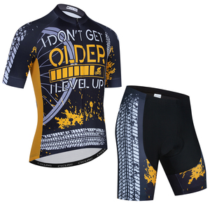 <span class=keywords><strong>Conjunto</strong></span> de Jersey de <span class=keywords><strong>Ciclismo</strong></span> para <span class=keywords><strong>Hombre</strong></span> de <span class=keywords><strong>Verano</strong></span> con Pantalones Cortos de <span class=keywords><strong>Ciclismo</strong></span> de Carretera, Mangas con Bolsillo con Cremallera y Pantalones Cortos Acolchados, Ropa Deportiva Transpirable de Secado Rápido - Product Image 3