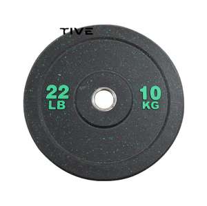 Discos de Goma Granulada para Barra, Discos de Goma de Granorificio de Colores para <span class=keywords><strong>CrossFit</strong></span> y Entrenamiento de Fuerza Comercial - Product Image 1