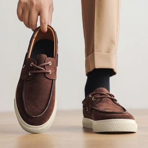 Dreamy Stark 2025 Primavera Otoño, Nuevos Mocasines Casuales de Moda para Hombre con Cordones, Estilo Británico, Zapatos de Skate con Parte Superior de PU y Suela de Goma - Product Image 4