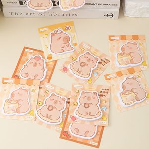 Blocs-notes autocollants Moka Capybara, 30 feuilles, mignons, pour étudiants et fournitures scolaires - Product Image 3