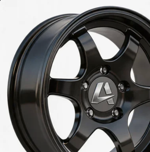 Jante en alliage noire TE37 16 pouces 5x139.7 16x6J -21mm ET concave gris canon pour Suzuki Jimny Samurai & <span class=keywords><strong>LADA</strong></span> <span class=keywords><strong>NIVA</strong></span> <span class=keywords><strong>4x4</strong></span> tout-terrain - Product Image 4