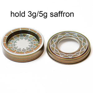 Tùy Chỉnh In Vòng Kim Loại Rỗng Trà Có Thể Container <span class=keywords><strong>Tin</strong></span> Đóng Gói Jar <span class=keywords><strong>Pvc</strong></span> Cửa Sổ Nắp Gia Vị Cho Nghệ Tây Bao Bì Hộp - Product Image 2