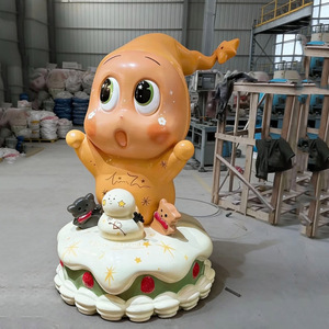 Figura de Resina de Fibra de Vidrio Personalizada, Estilo Antiguo Moderno, Personaje de Dibujos Animados, Muñeco Realista, Mascota, Pieza Decorativa para Exhibición en el Suelo - Product Image 4