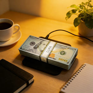 Nouvelle Lampe à Levitation Magnétique <span class=keywords><strong>GTA</strong></span> Money 2026 - Lumière LED Flottante Dollar, Décoration Salle de Jeu, Veilleuse RGB - Product Image 3