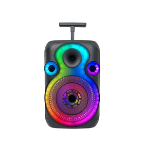 Sistema de Karaoke con Woofer de 12 Pulgadas, 2 Micrófonos, Luces LED RGB, 20W, Batería de 3600mAh, Altavoz Portátil para Fiestas con Control Remoto - Product Image 3