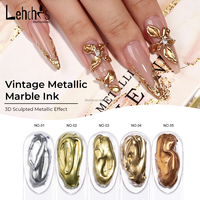 Lehchis Professionnel – Kit de vernis à ongles liquide effet métallique 3D, longue tenue, effet miroir chromé, sans HEMA, pour salon de manucure UV
