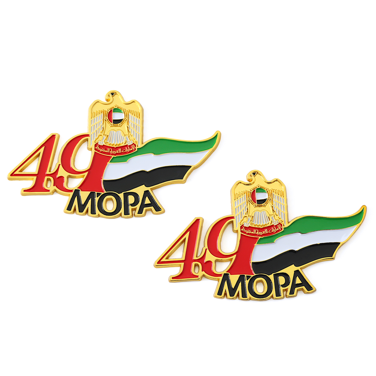 Pin de bandera de oro