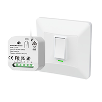 Interrupteur cinétique sans fil Tuya RF433, Royaume-Uni, sans batterie, installation facile, interrupteur cinétique auto-alimenté, télécommande, interrupteurs muraux intelligents