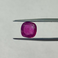 Rubí Cultivado en Laboratorio, Forma Cojín, Sintético, Facetado, Color Rojo Intenso, Piedras Preciosas Sueltas para Joyería, de 4mm a 12mm, Cristal Creado