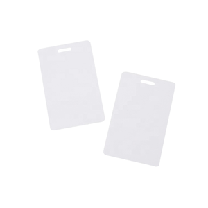 Carta di accesso riscrivibile RFID T5577 materiale in policarbonato PVC con interfaccia NFC QR <span class=keywords><strong>Code</strong></span> 1K Chip Hotel applicazione HID Blank Card - Product Image 1