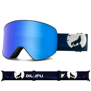 <span class=keywords><strong>Gafas</strong></span> de Esquí Personalizables con Protección UV400, Lentes Intercambiables Antivaho, Aptas para Esquí al Aire Libre para Adultos - Product Image 2