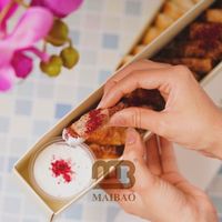 Nouvelle boîte à emporter personnalisée pour boulangerie arabe avec poignée, pour pain pita, galettes de lentilles, Bibe Shata, Khobz El Labyad, pain aux dattes et pâtisseries en bande