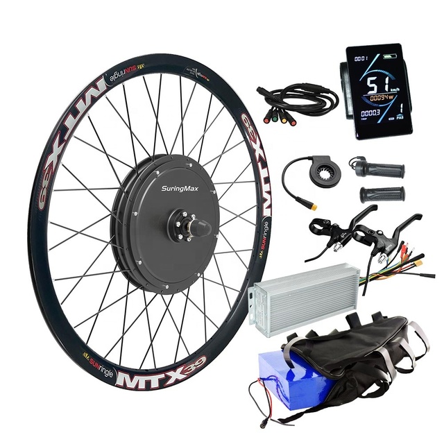 Ebike Conversion Kit Lcd Display and Thumb Throttle Featuring Lithium Battery 1.5kw Hub Motor 48v Mtx39 2000w Electric Cycle Kit
