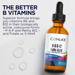 OEM B6 <span class=keywords><strong>B12</strong></span> Foliumzuur Oraal Vloeibaar Druppels Snelle Absorptie Formule Immuunondersteuning Verbeterde Botdichtheid Natuurlijk Gezondheidssupplement - Product Image 5