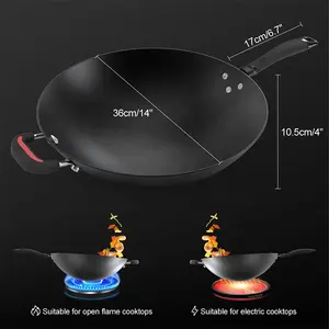 Commercial Kitchen Equipment Fast Frying Wok Type 3500W Concave Induction Cooker