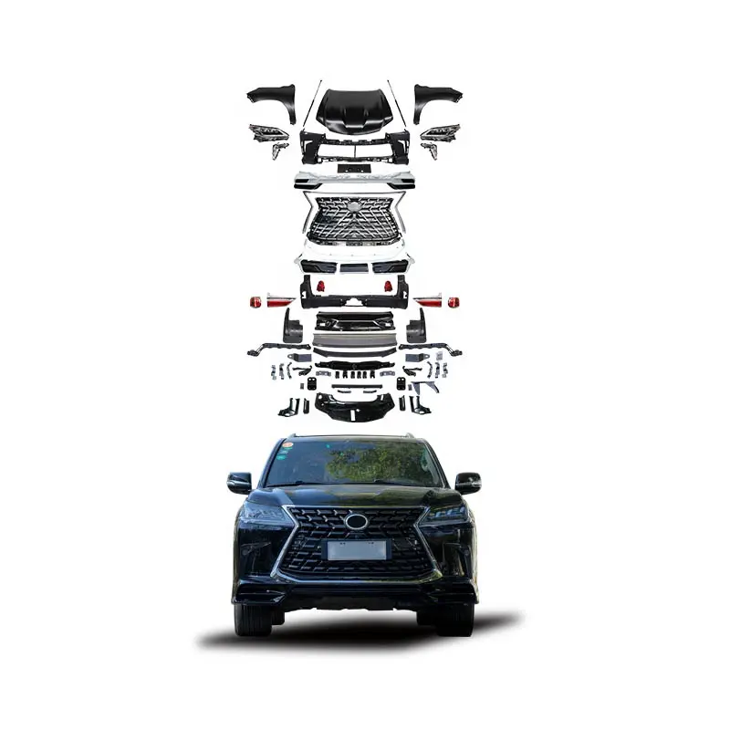 Acessórios do carro atualizar facelift GBT capô fender farol dianteiro traseiro bodykit amortecedor Para 2021 570 Lexus lx570 Modelo TD