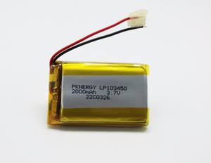 LP103040 <span class=keywords><strong>LP103450</strong></span> LP104050 1200mAh～2500mAh 3.7V充電式リチウムポリマー電池（モバイルバッテリー、GPS用） - Product Image 2