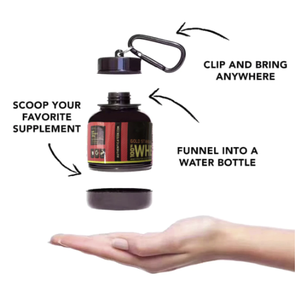 Botella Portátil para Proteína en Polvo con Llavero, Embudo para Medicamentos, Vaso Pequeño para Agua, Contenedor para Camping al Aire Libre - Product Image 3