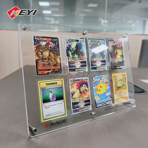 Étagère d'exposition de cartes à collectionner en métal et acrylique avec éclairage LED, répositionnable, pour la vente au détail et la vente en gros - Product Image 6