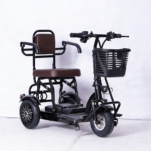 Triciclo Eléctrico <span class=keywords><strong>Plegable</strong></span> Holladay de 400W y 48V, E-<span class=keywords><strong>Trike</strong></span> Portátil para Desplazamientos Urbanos Diarios, Scooter Eléctrico de 3 Ruedas - Product Image 5