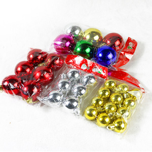 Decoraciones navideñas Bolas navideñas Decoraciones para árboles de Navidad Cajas de cubos Bolas sexuales opuestas Bolas galvanizadas de plástico - Product Image 3