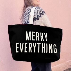 Women's Large Cotton Canvas Gift <b>Shopping</b> Tote Bag Factory Custom Printed Logo Popular Design - Product Image 2