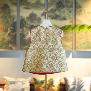 Nouveau gilet en soie brodée style chinois pour femme, col diagonal, motif Phénix, pour le printemps et l'automne 7397 - Product Image 3