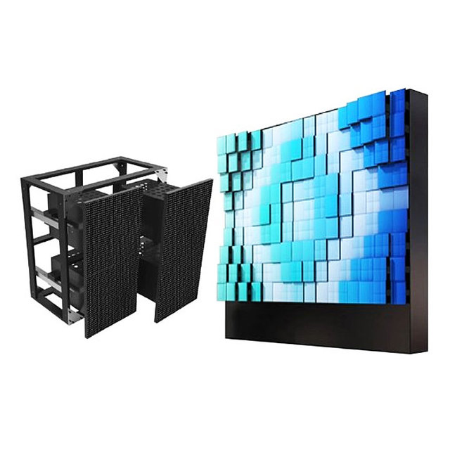 Innovative Mechanically Telescopic Rotating Full Color LED Screen IP65 Animation for Retail Stores-High Brightness 800cd/m