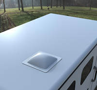 Dôme de remplacement universel pour fenêtre de toit extérieure 14''x14'' pour camping-cars, caravanes et roulottes