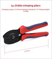 Pince à sertir pour bornes PV LY-2546B, pince à dénuder les connecteurs solaires PV et jeu d'outils avec clé, en acier à haute teneur en carbone