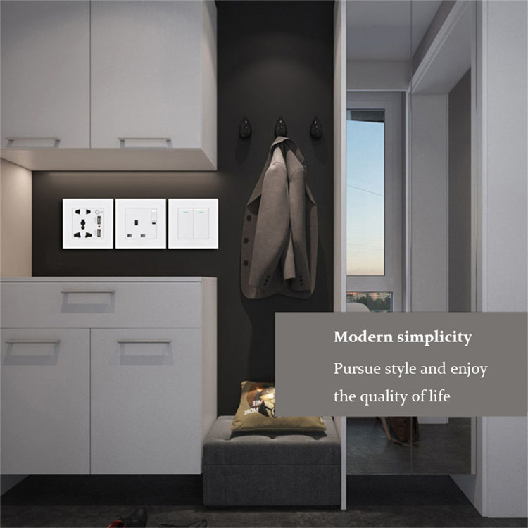 13A 86 single UK standard wall plug Hong Kong-style Macau socket a 3 pins wall mount switch power plug