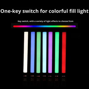 Bâton lumineux RVB multi-niveaux réglable pour TikTok, ambiance, portable, <span class=keywords><strong>color</strong></span>é, scène nocturne, portrait, diffusion en direct en intérieur - Product Image 5