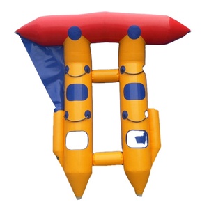 Poisson mouche remorquable gonflable Sport marin, bouée <span class=keywords><strong>banane</strong></span> remorquée gonflable, poisson mouche gonflable remorquable 4 places - Product Image 1