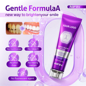 Kem đánh răng trắng tức thì HUNMUI, kem đánh răng màu tím với công nghệ phục hồi màu sắc cho nụ cười rạng rỡ, sản xuất theo đơn đặt hàng riêng (ODM). - Product Image 3