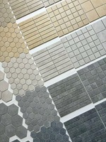 Mosaico de cerámica con diseño de piedra caliza utilizado para paredes interiores Pared de fondo