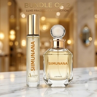 Parfum à la vanille scintillant doré SIIMUNANA, parfum sucré longue durée pour femmes