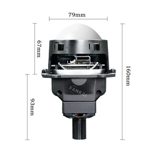 New Cross-Border C8 Dual-Lamp Cup Lossless <b>LED</b> Bi-Xenon Lens 75W <b>High</b>-<b>Power</b> Modified Car Headlights H1 Integrated <b>High</b> Low Beams - Product Image 3