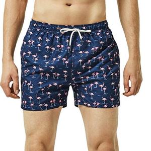 Trajes de Baño Personalizados OEM de Secado Rápido, Reversibles y Transpirables de Spandex/Poliéster para Hombre, Cintura Media, para Gimnasio y Playa, con Cordón Ajustable - Product Image 4