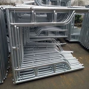 Échafaudage mural de Guangzhou avec revêtement en poudre 1219, échafaudage de passage pour maçon, fabricant d'échafaudages à cadre d'échelle en acier Q235 - Product Image 1