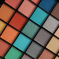 Palette de fards à paupières végétaliens bio en gros, 177 couleurs personnalisées avec paillettes, coffret de maquillage à marque privée