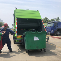 Nouveau et utilisé sinotruck Howo 12 m3 10 m3 type de compression petit compacteur chine ramasser camion à ordures