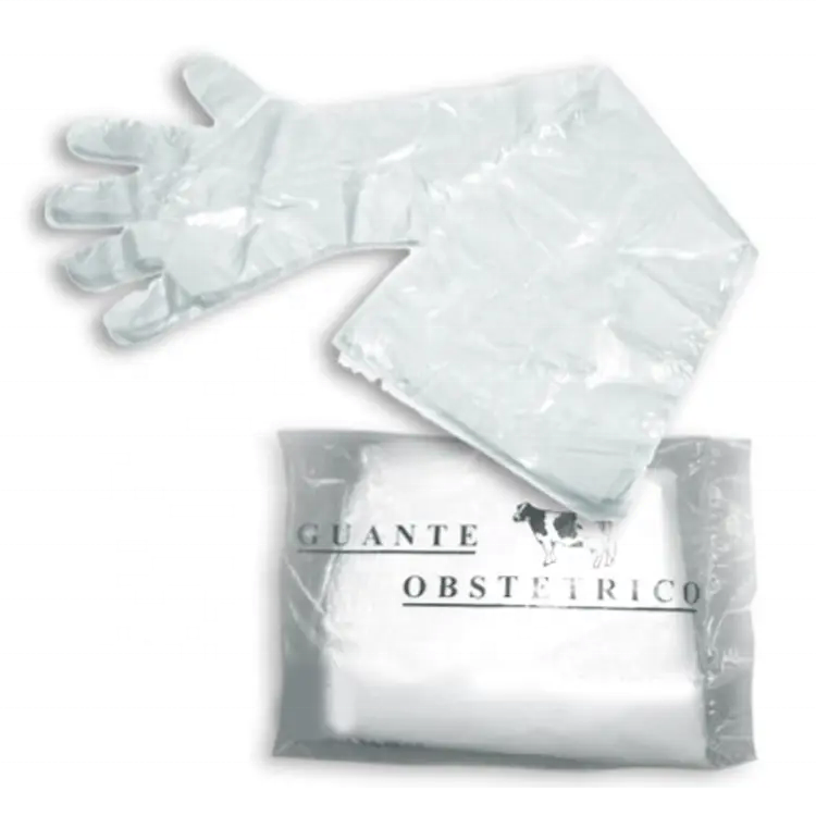 Veterinary Instruments Full Arm Long LDPE Disposable Gloves Animal Pregnancy Test Kit
