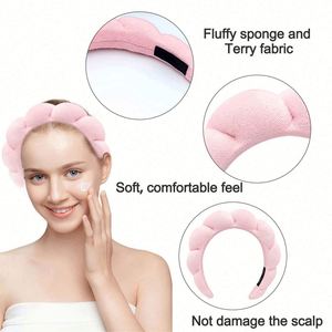 En gros Accessoires coréens : Bandeaux de spa en tissu éponge à rayures unisexe, serviette de soin du visage et bandeau de maquillage - Product Image 4