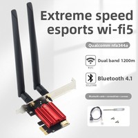 Tarjeta de Red Inalámbrica PCI Express de Escritorio de Doble Banda AC1200 DW1820 5G de Alta Velocidad con Receptor Wi-Fi Gigabit Integrado